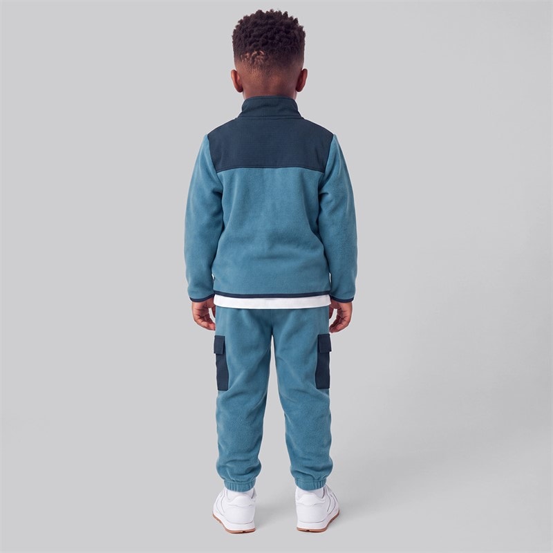 Drenge caden polarfleece sweatshirt og joggingbukser Blå - Billede 2