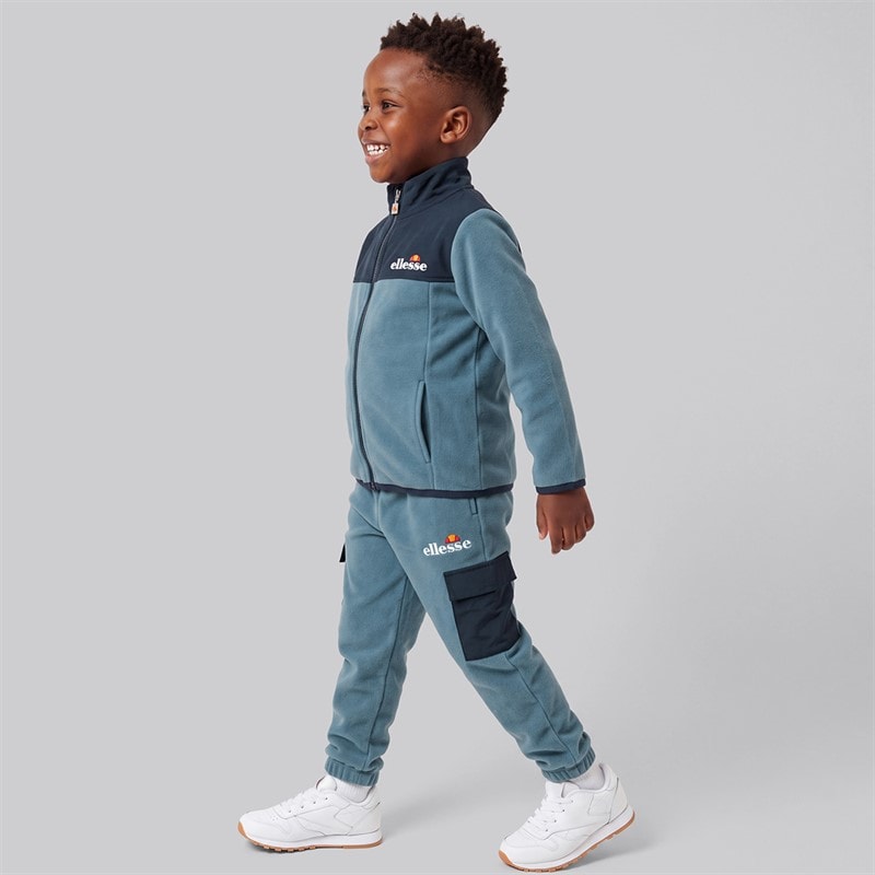 Drenge caden polarfleece sweatshirt og joggingbukser Blå - Billede 4