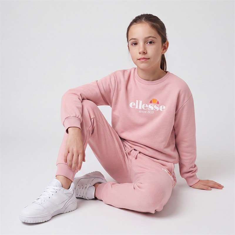 Junior Piger paige sweatshirt og joggingbukser Pink - Billede 1