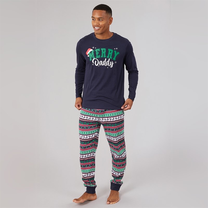 Herre julefamilie pyjamasæt Multi - Billede 3