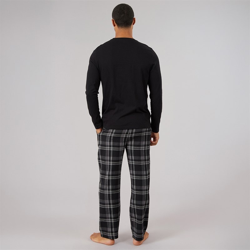 Herre steeni lounge sæt Sort/Black Check - Billede 2