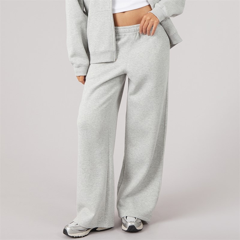 Board Angels Dame joggers med åben kant - Grey Marl