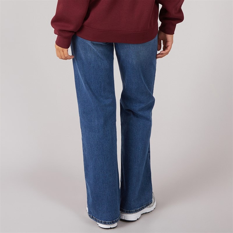 Dame willow flared jeans Mid Blue - Billede 2