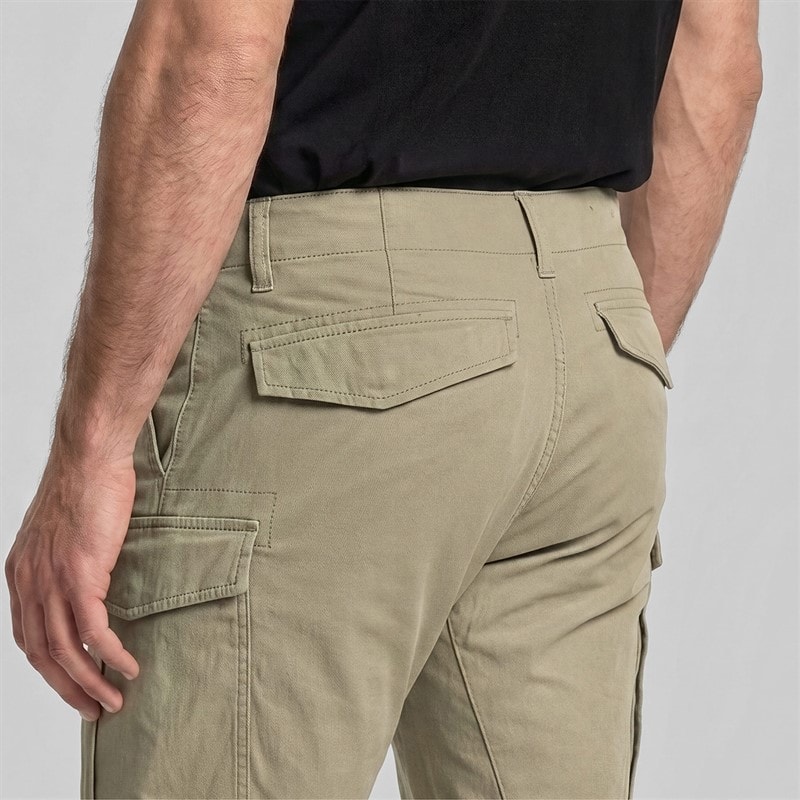 Herre regular tapered cargobukser Dune - Billede 3