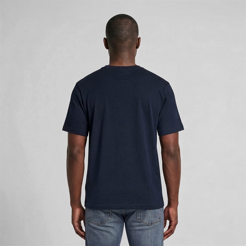 Herre boxy t-shirt Mørkeblå - Billede 2