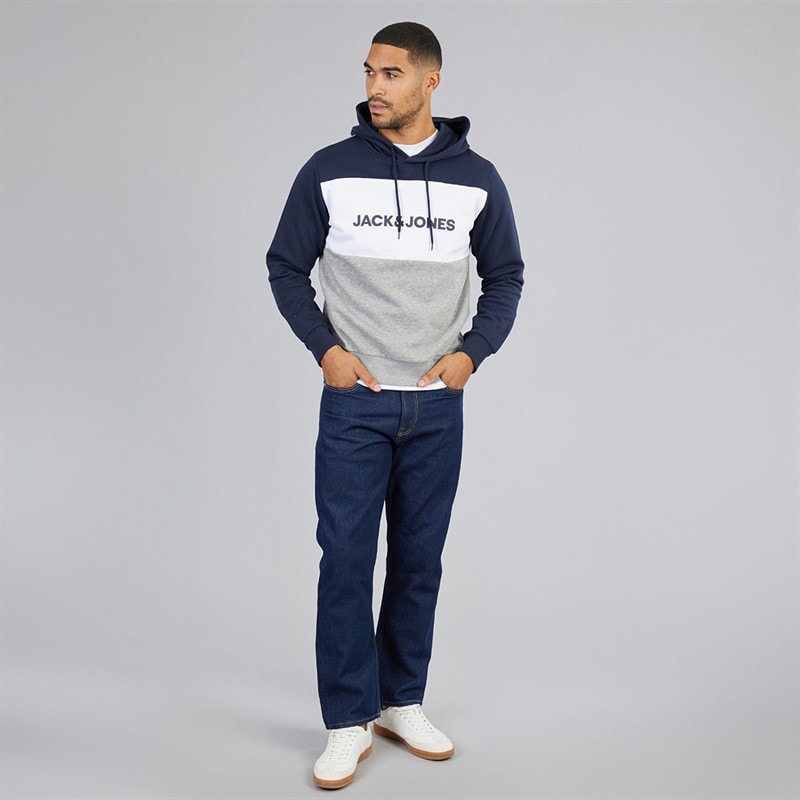 Herre logo blocking hættetrøje Navy Blazer - Billede 3