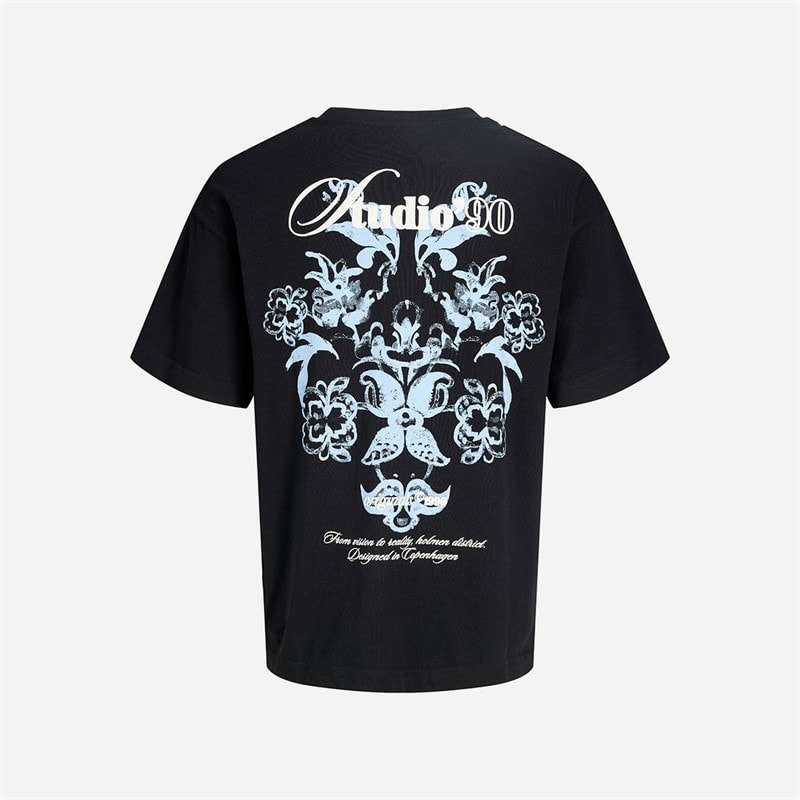 Herre montauk aop ryg t-shirt Black Detail Bandana - Billede 3