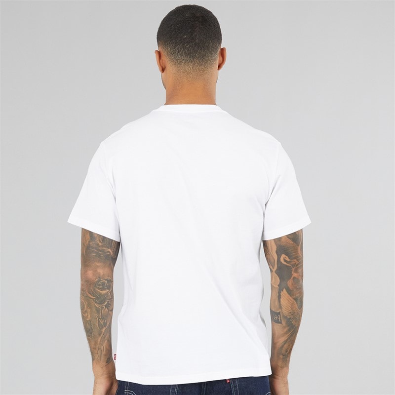 Herre t-shirt med afslappet pasform Hvid - Billede 2