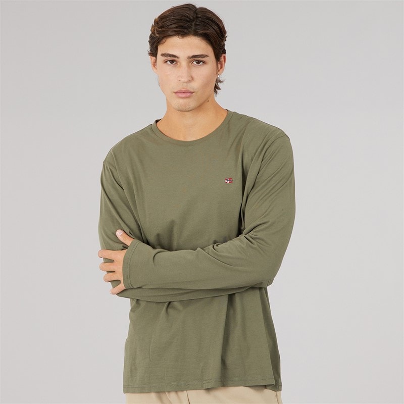 Napapijri Herre salis langærmet t-shirt - Tee Leaf