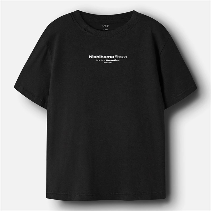 Drenge juno boxy t-shirt Sort - Billede 1