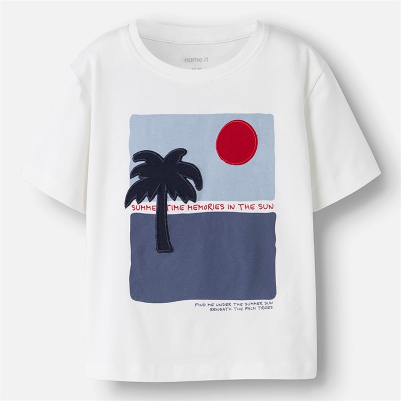 Drenge james t-shirt Bright White - Billede 1
