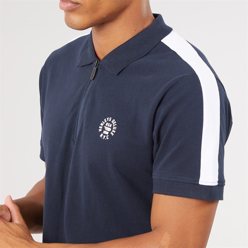 Herre calyer polo-shirt Navy - Billede 3