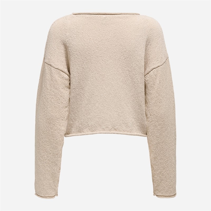 Dame sarah langærmet jumper Pumice Stone - Billede 2