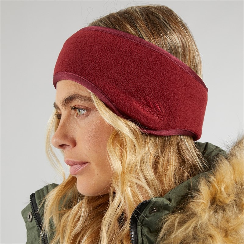 Dame lorax fleece ørevarmer Dark Cherry - Billede 1