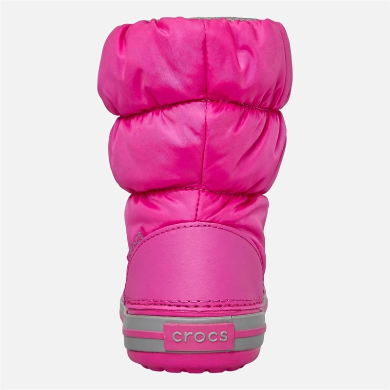 Børn vinter puff-støvler Electric Pink/Lysgrå - Billede 3