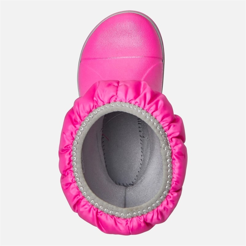 Børn vinter puff-støvler Electric Pink/Lysgrå - Billede 4
