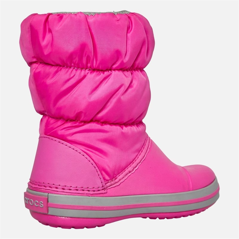Børn vinter puff-støvler Electric Pink/Lysgrå - Billede 5