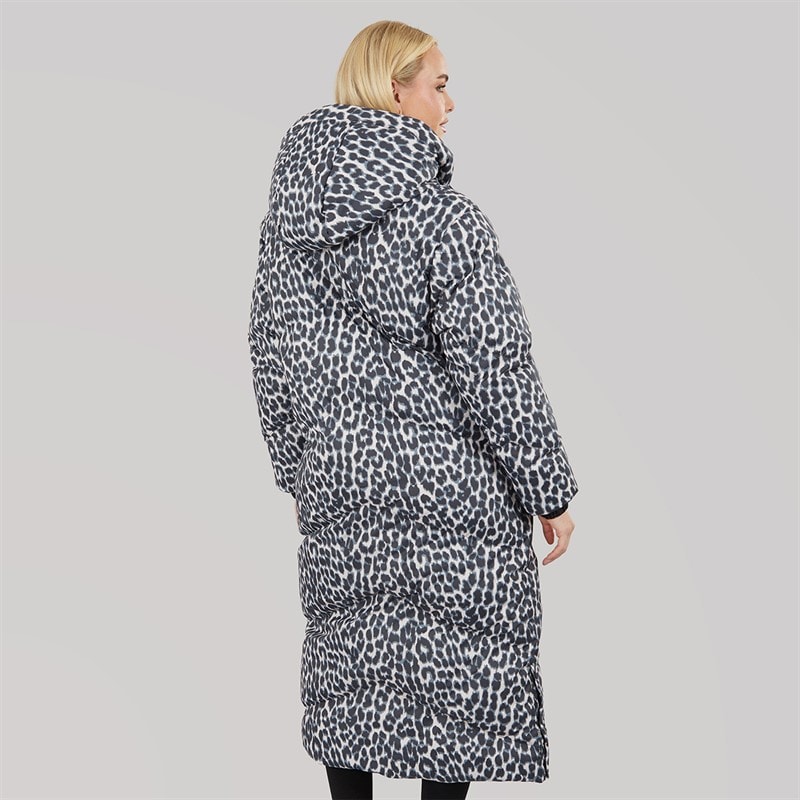 Dame thea lang vandtæt jakke Leopard - Billede 2