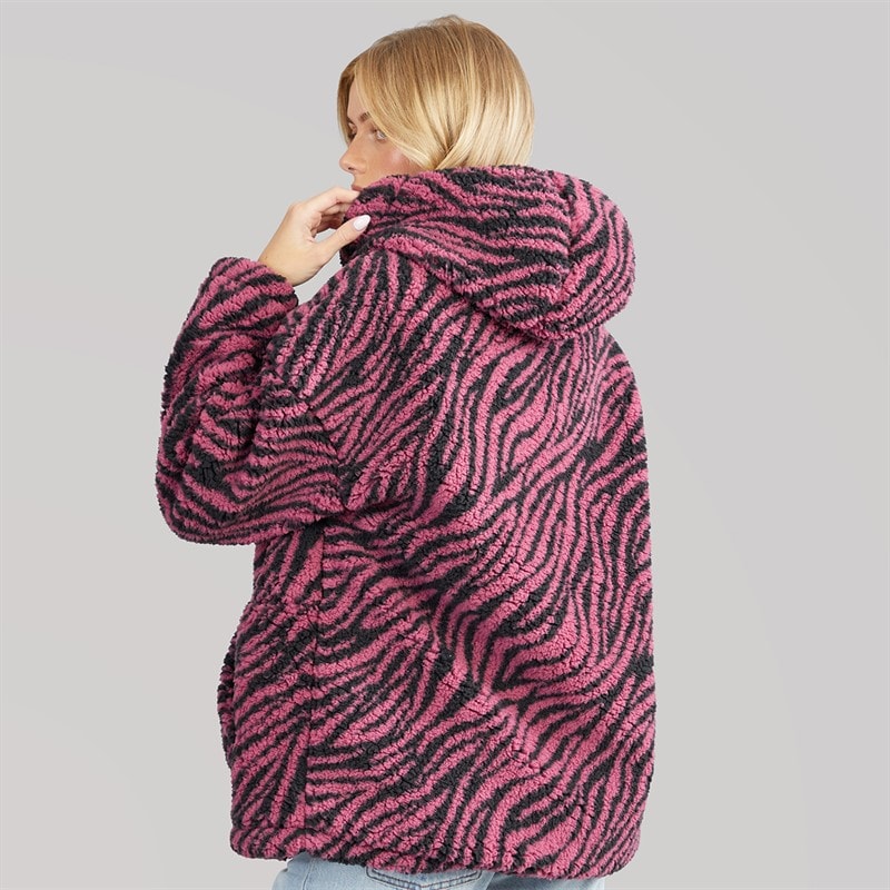 Dame metro borg hættejakke Mauve - Billede 2