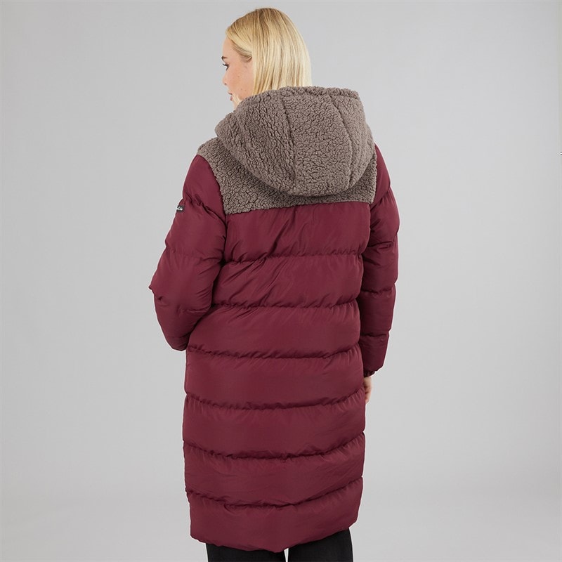 Dame jenner mellemlang jakke Wine - Billede 2