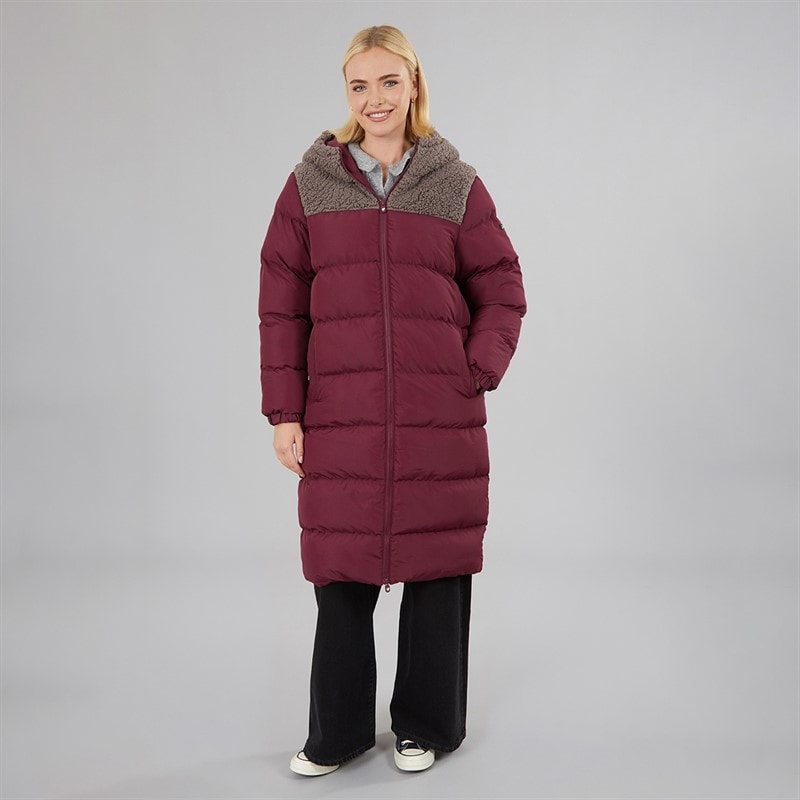 Dame jenner mellemlang jakke Wine - Billede 4