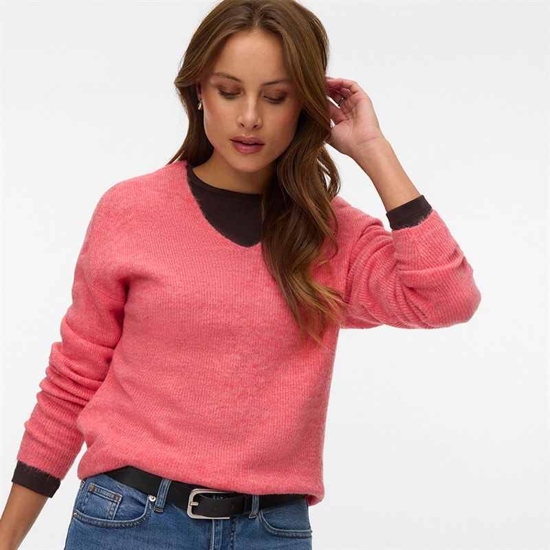 Dame v-hals sweater Coral Paradise - Billede 4