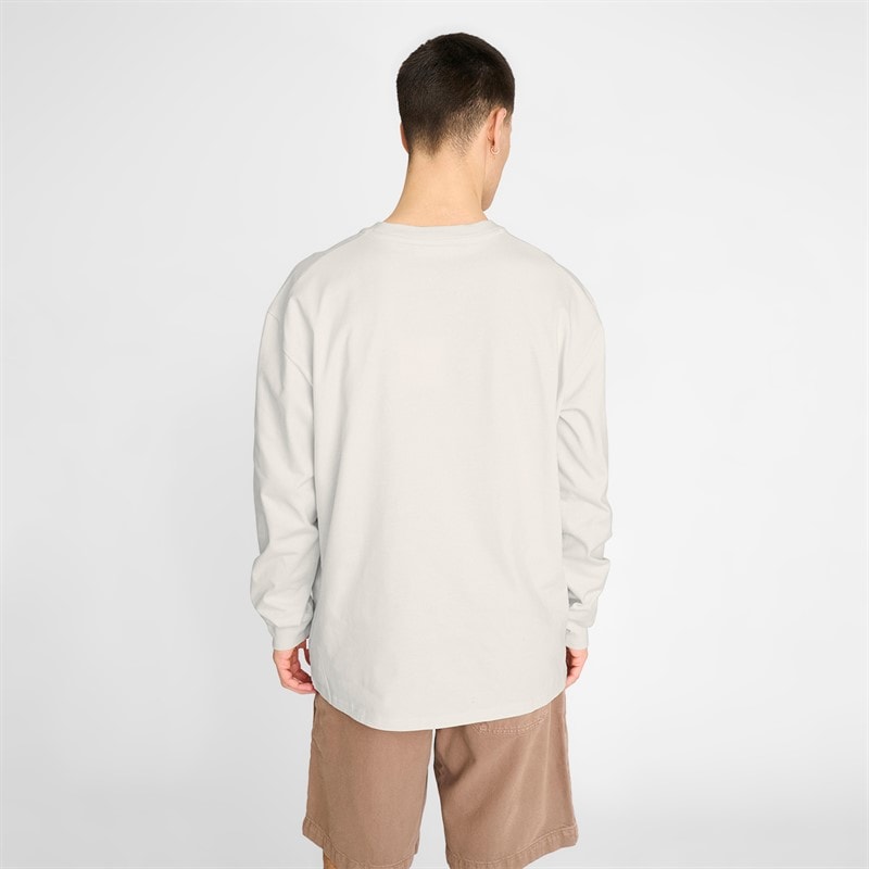 Herre ted langærmet t-shirt Hvid - Billede 2
