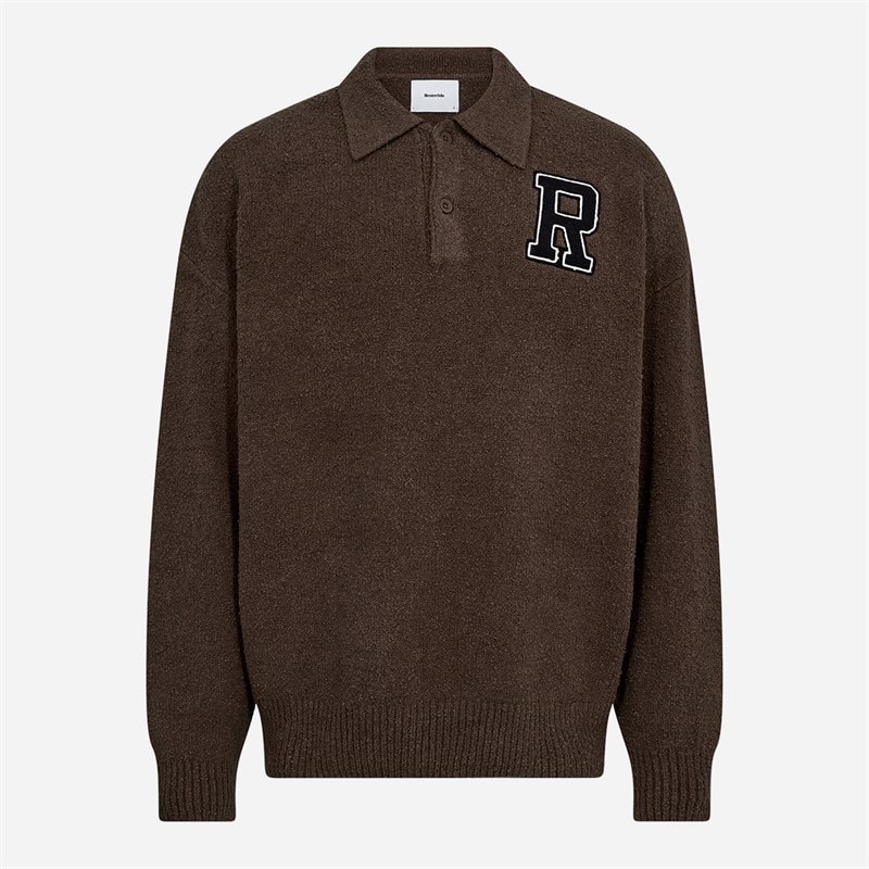 Herre eddy langærmet polo-shirt Brun - Billede 1