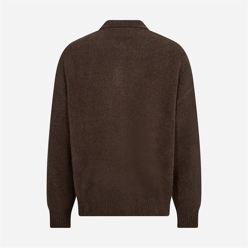 Herre eddy langærmet polo-shirt Brun - Billede 2