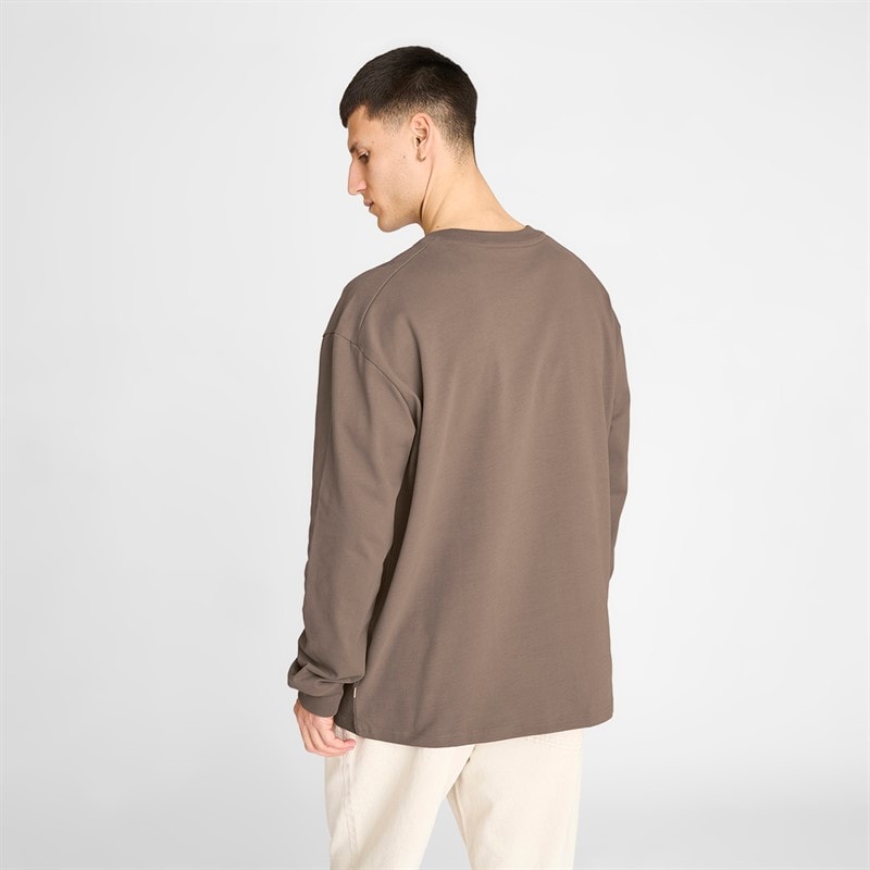Herre ted langærmet t-shirt Brun - Billede 2