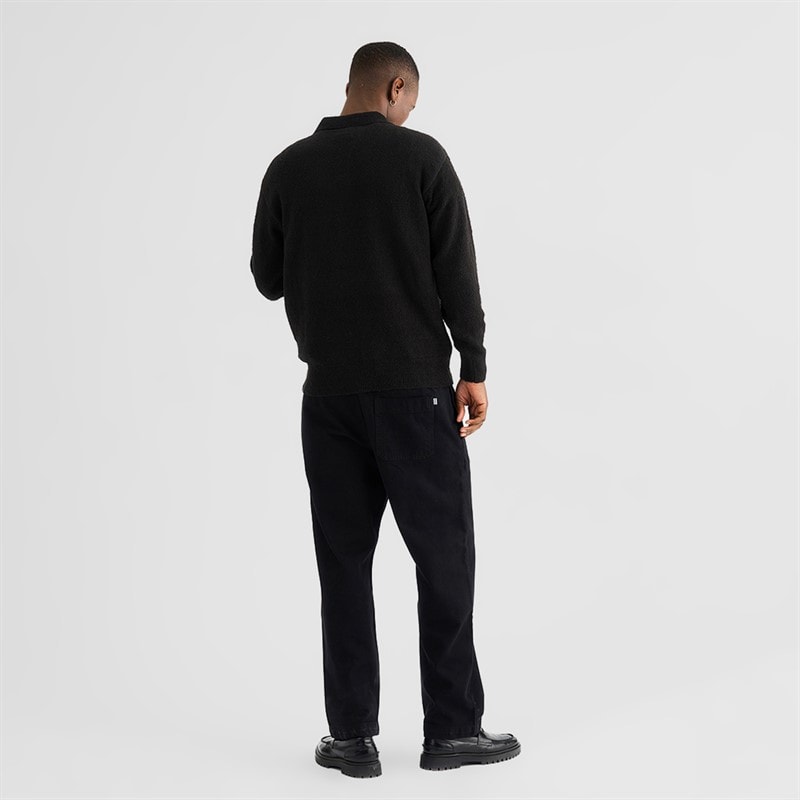 Herre eddy langærmet polo-shirt Sort - Billede 3