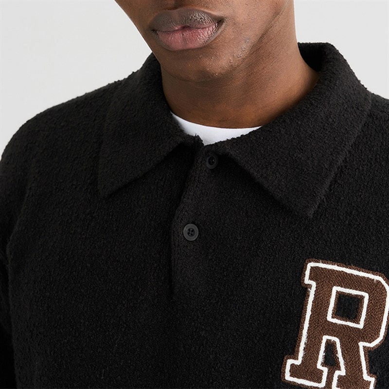 Herre eddy langærmet polo-shirt Sort - Billede 4