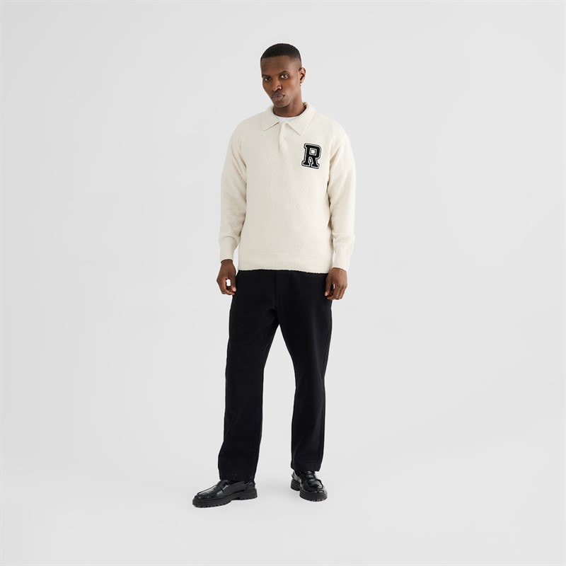 Herre eddy langærmet polo-shirt Beige - Billede 2