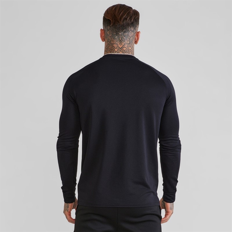 Herre langærmet tech t-shirt Sort - Billede 2