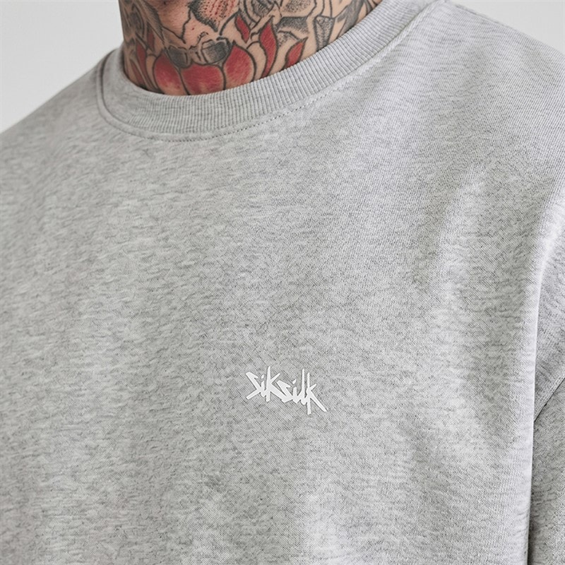 Herre boxy sweatshirt Grey Marl - Billede 3