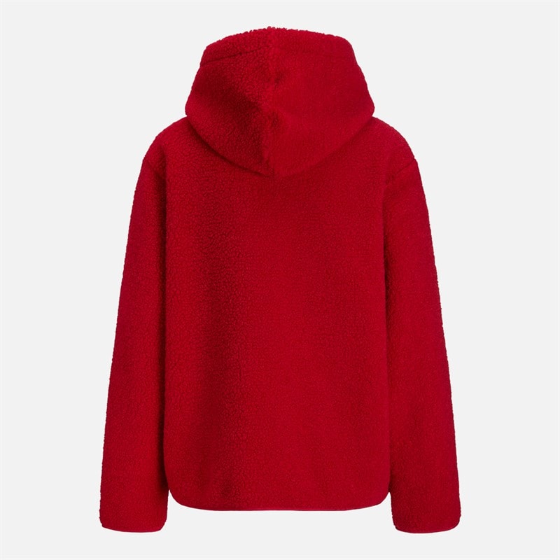 JJXX Vera teddy hættejakke - Scarlet Sage