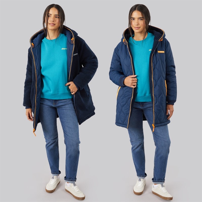 Dame willow vendbar parka Navy - Billede 4