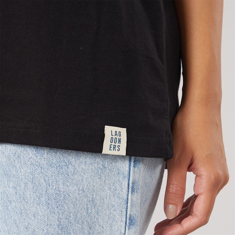 Dame laurel oversized t-shirt Sort - Billede 3