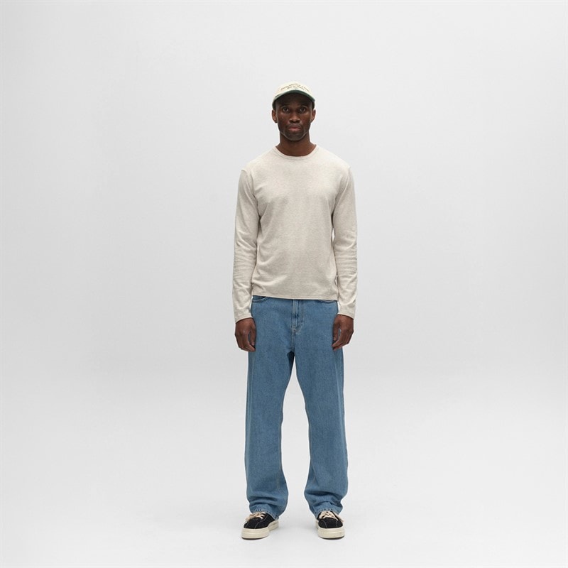 Herre lima strikket jumpernge Sand Melange - Billede 2