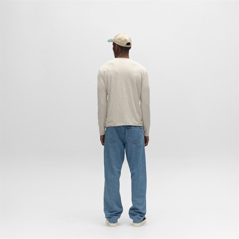 Herre lima strikket jumpernge Sand Melange - Billede 3