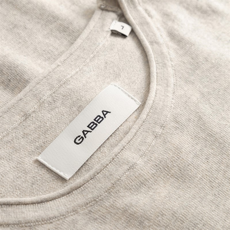 Herre lima strikket jumpernge Sand Melange - Billede 4