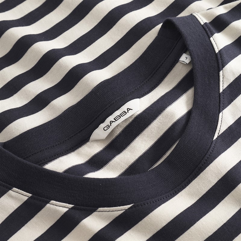 Herre dune stribet t-shirt Navy Stripe - Billede 4