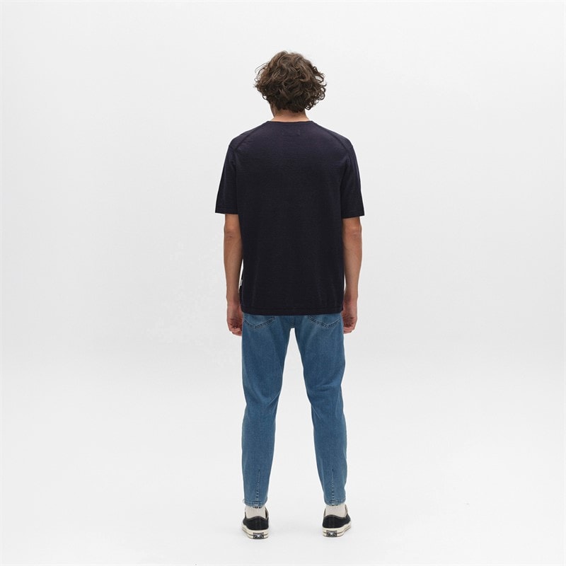 Herre alex dhera cropped jeans lyseblå denim Light Blue Denim - Billede 3
