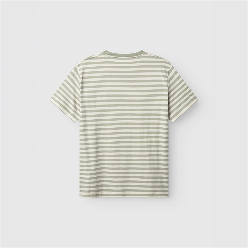 Herre dune stribet t-shirt Green Stripe - Billede 2