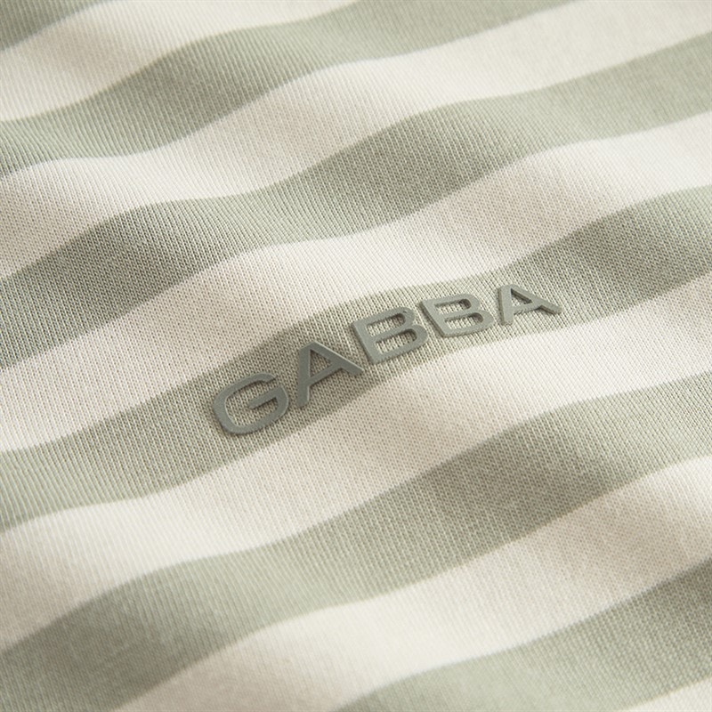 Herre dune stribet t-shirt Green Stripe - Billede 3