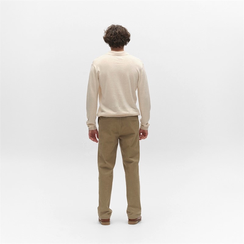 Herre cross dush strikket jumpernge Sand Melange - Billede 3
