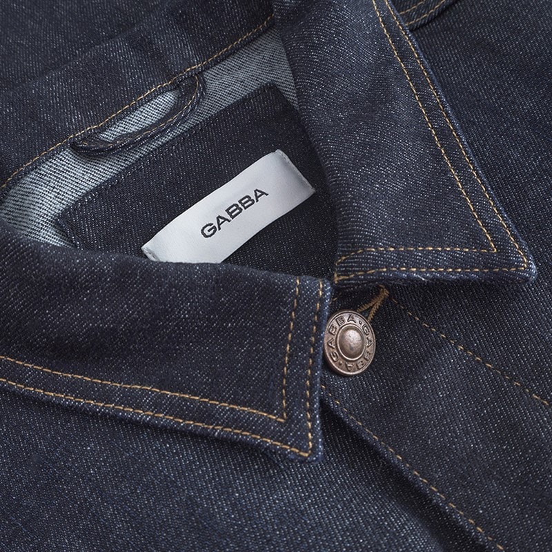 Herre luca selvjakke Dark Blue Denim - Billede 3