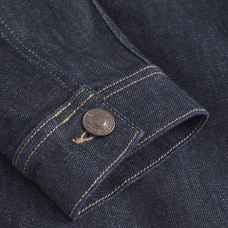 Herre luca selvjakke Dark Blue Denim - Billede 5