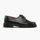 Dame claudine sko Black Leather/Sort