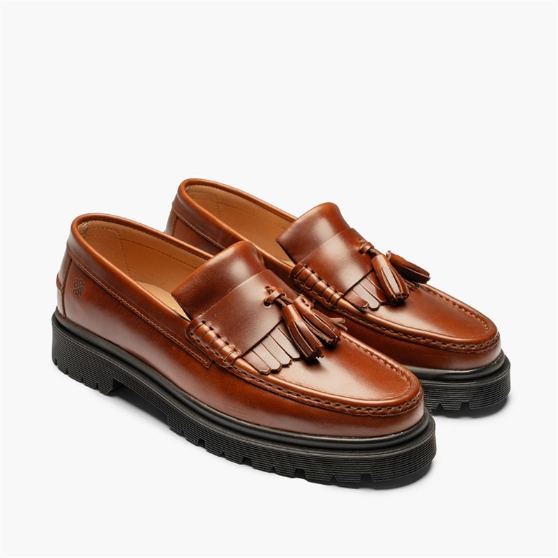 Playboy Footwear Herre toc1936 the baker loafers - Brandy Leather